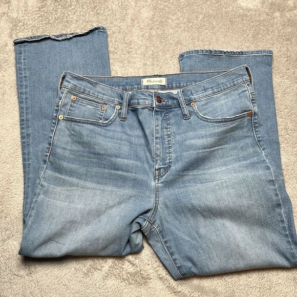 Madewell Cali Demi Boot Jeans in Timpson Wash Size 32 - Picture 2 of 8